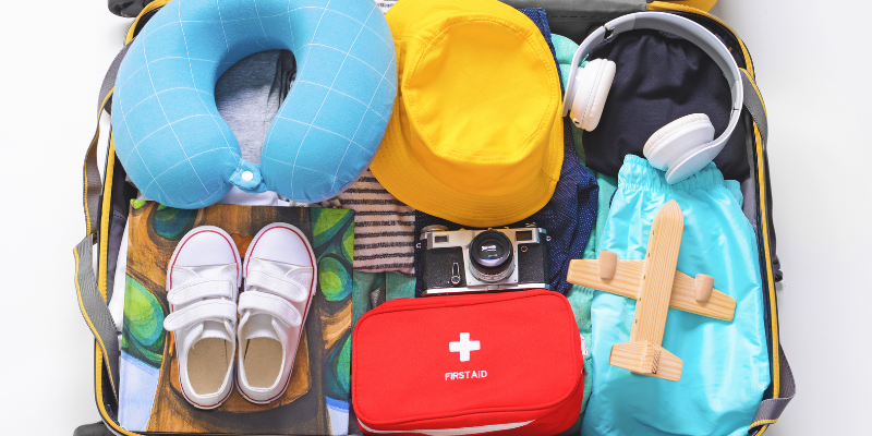 travel bag with kids’ essentials travel bag with kids’ essentials