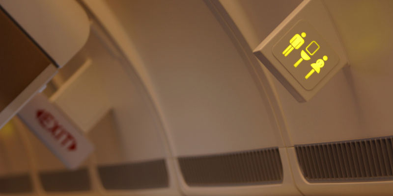restroom in airplane restroom in airplane