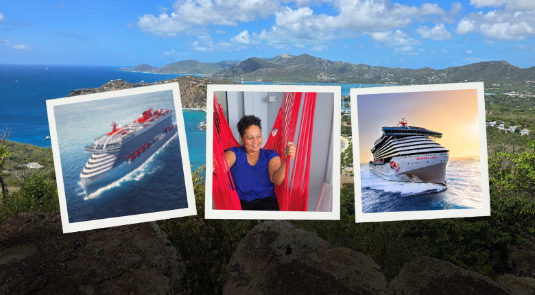 Hammock on private balcony aboard Resilient Lady by Virgin Voyages Hammock on private balcony aboard Resilient Lady by Virgin Voyages