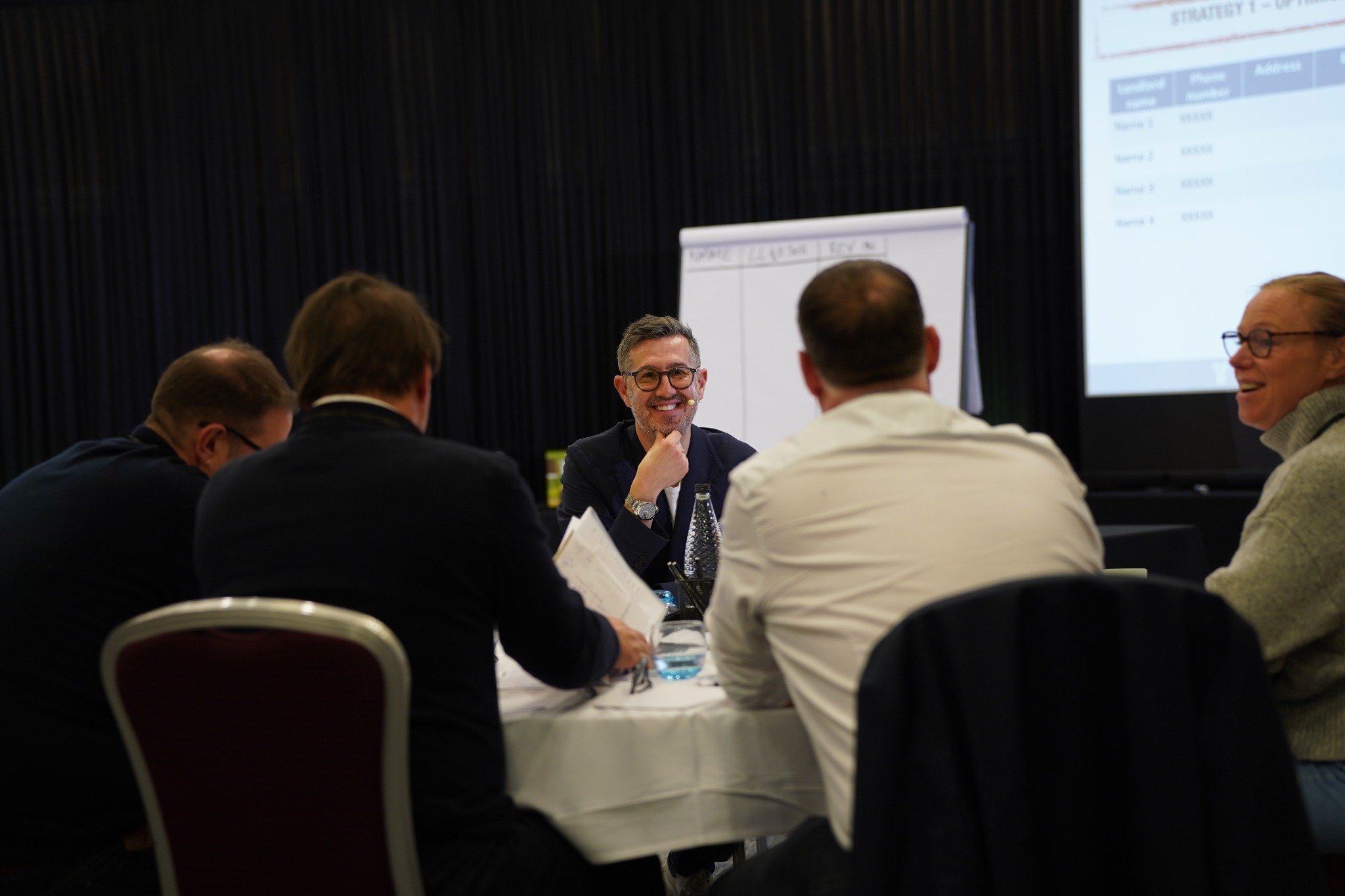 Tony Morris Discussing Strategies