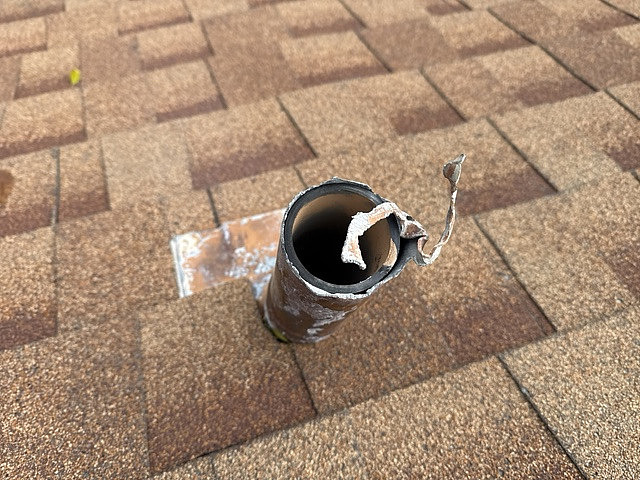 damaged plumbing vent