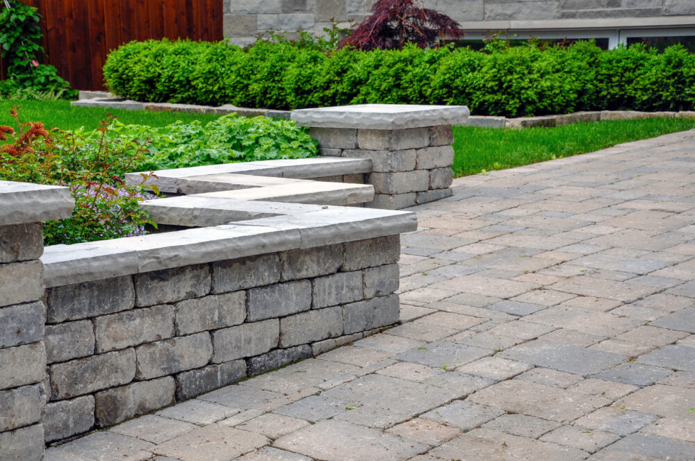 Custom hardscaping patio and stone work