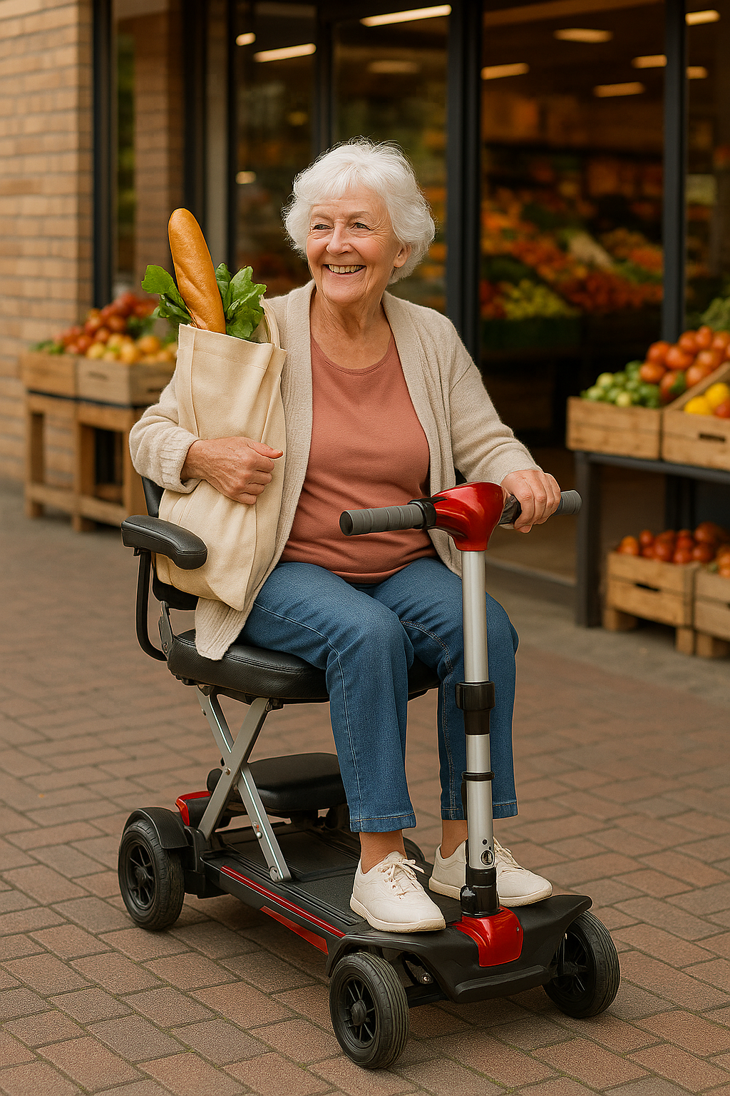 FLAT FOLD beim Einkaufen
