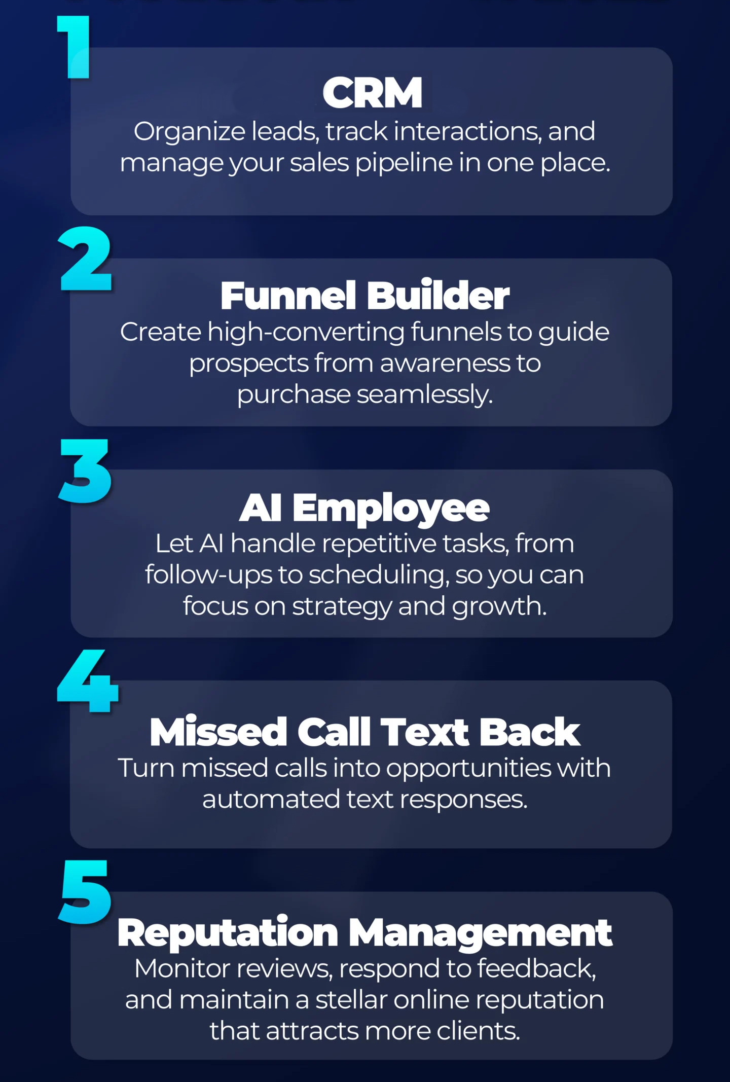 5 features crm connect 5 features crm connect