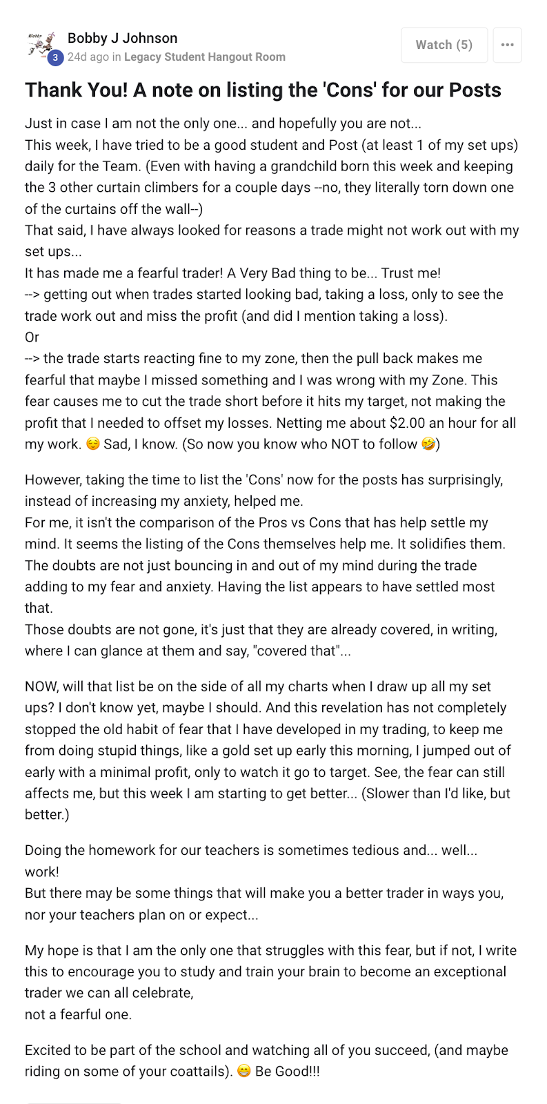 Post from Bobby in the skool community Post from Bobby in the skool community