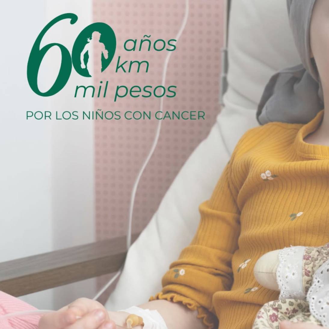 60 años 60 kilometros 60 mil pesos para niños con cancer