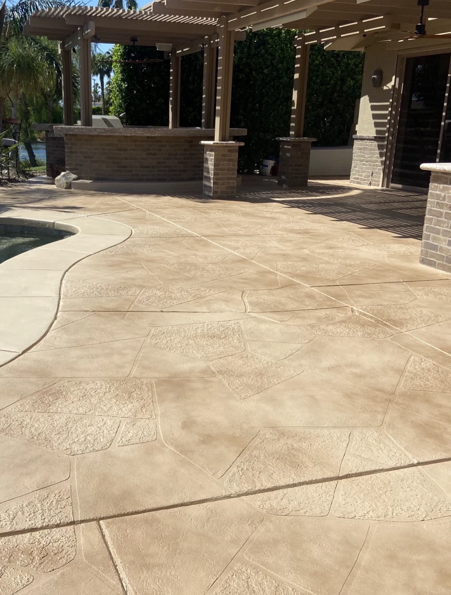 Pool deck resurfacing by Infinity Concrete Coatings