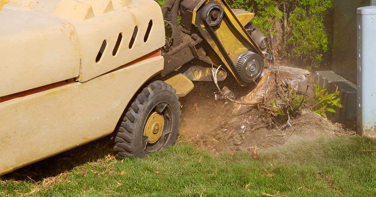 expert stump grinding process