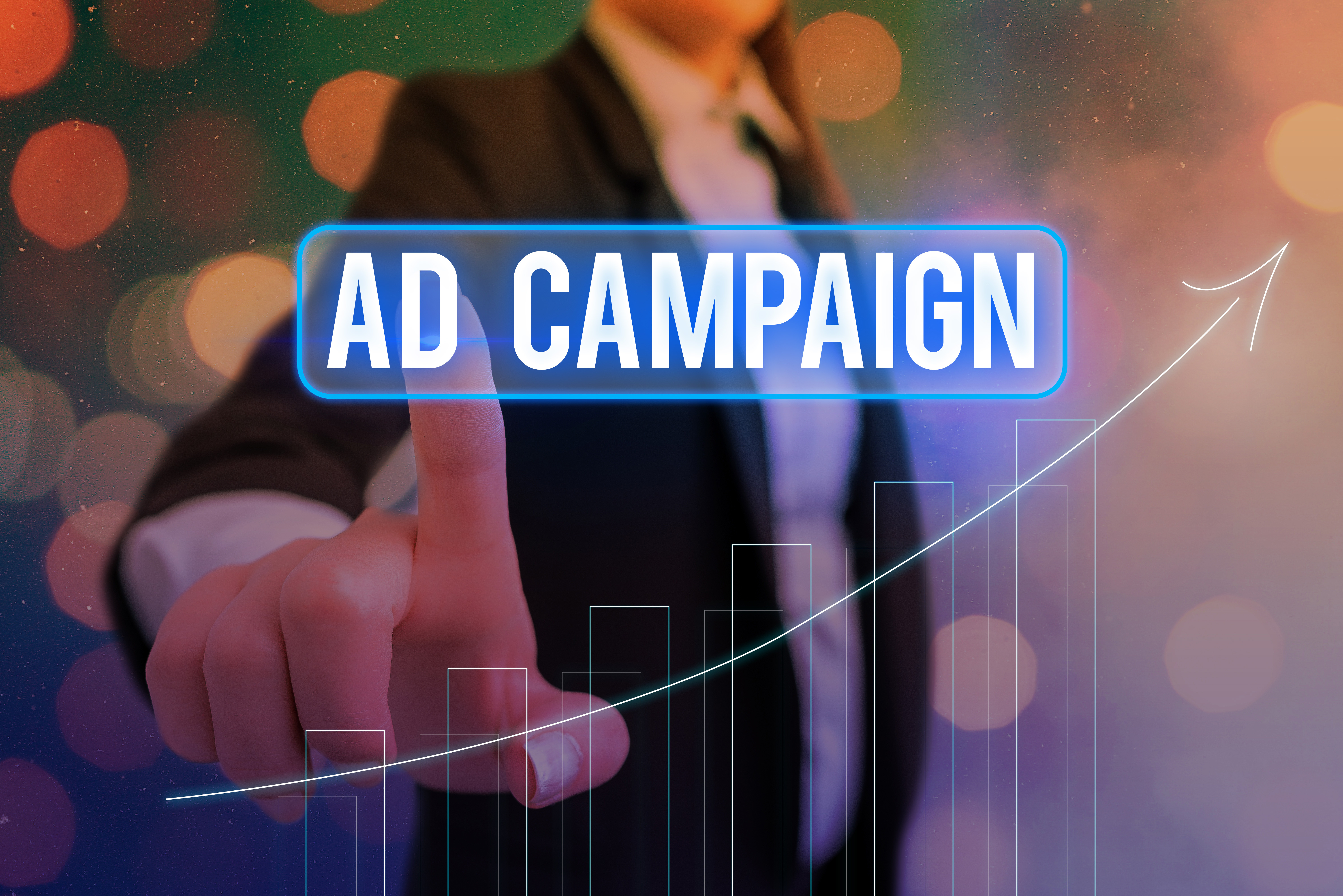 Ad Campaigns with a bar chart showing up to the right