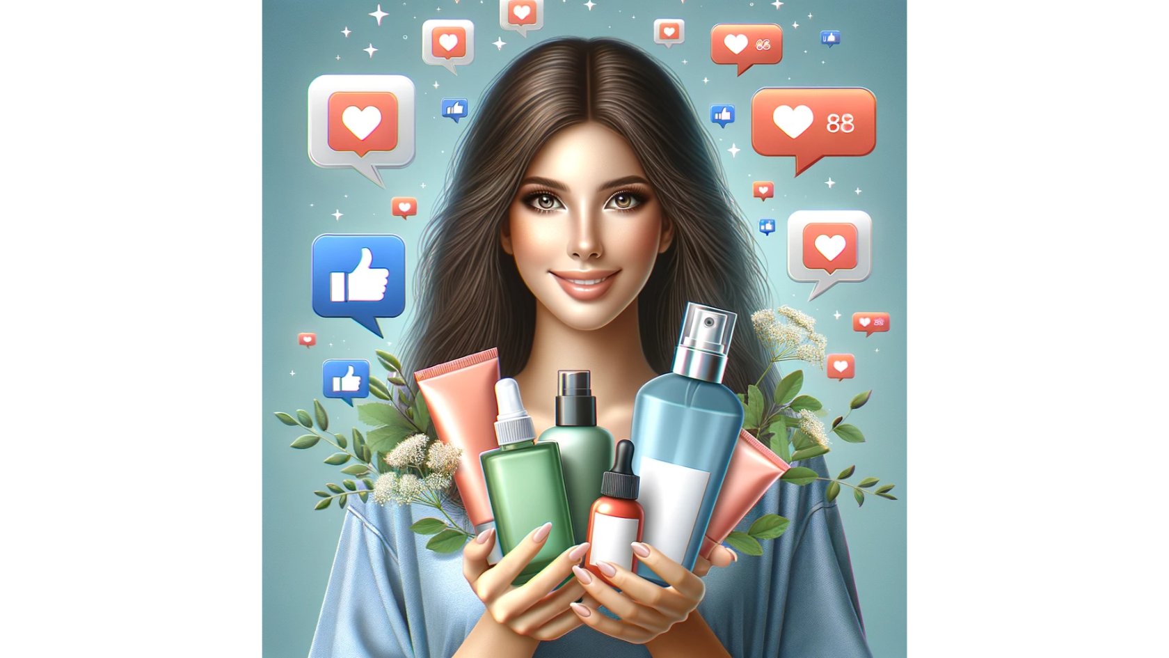 AI Image of a women influencer marketer