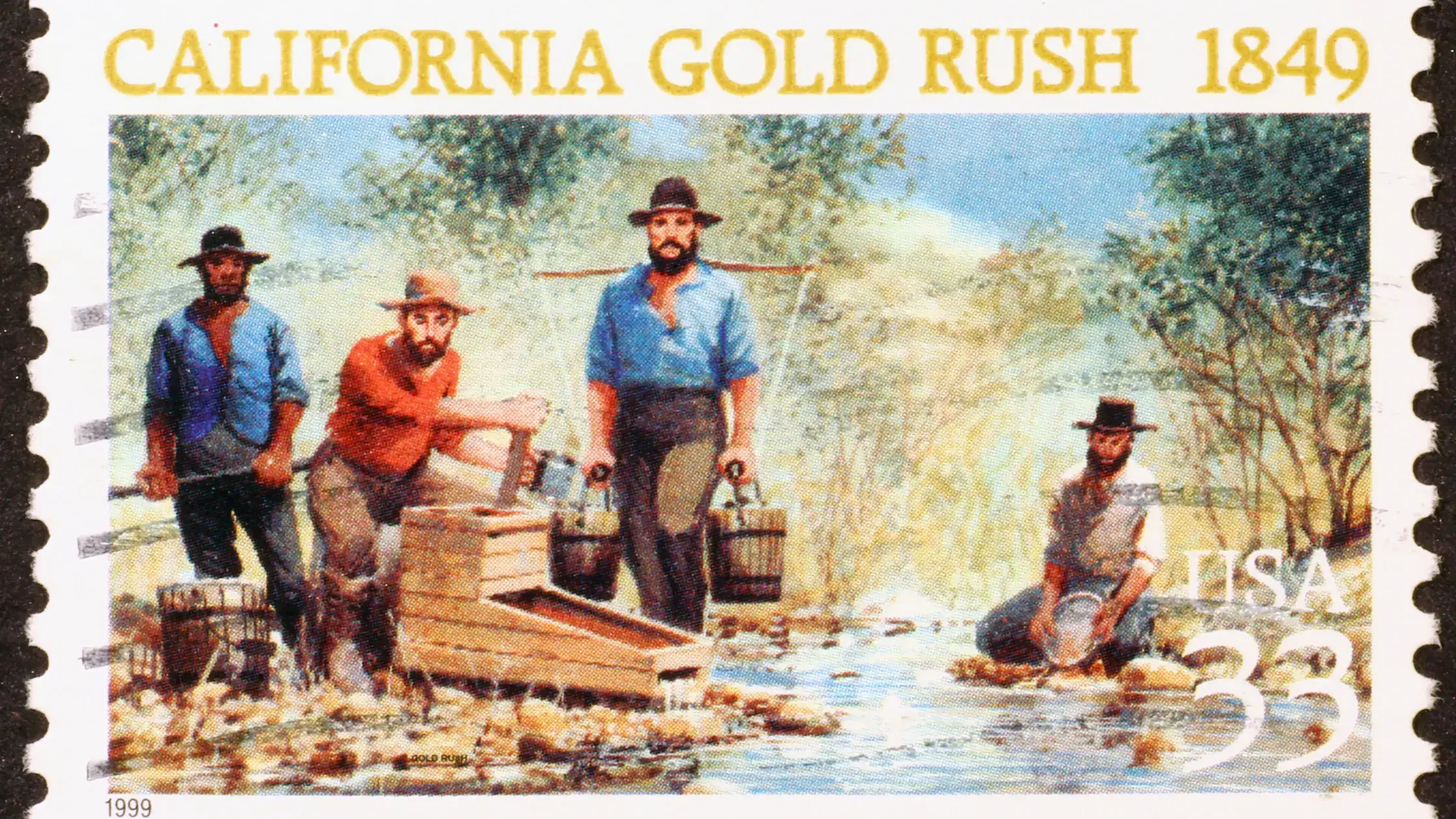 1849 Gold rush stamp