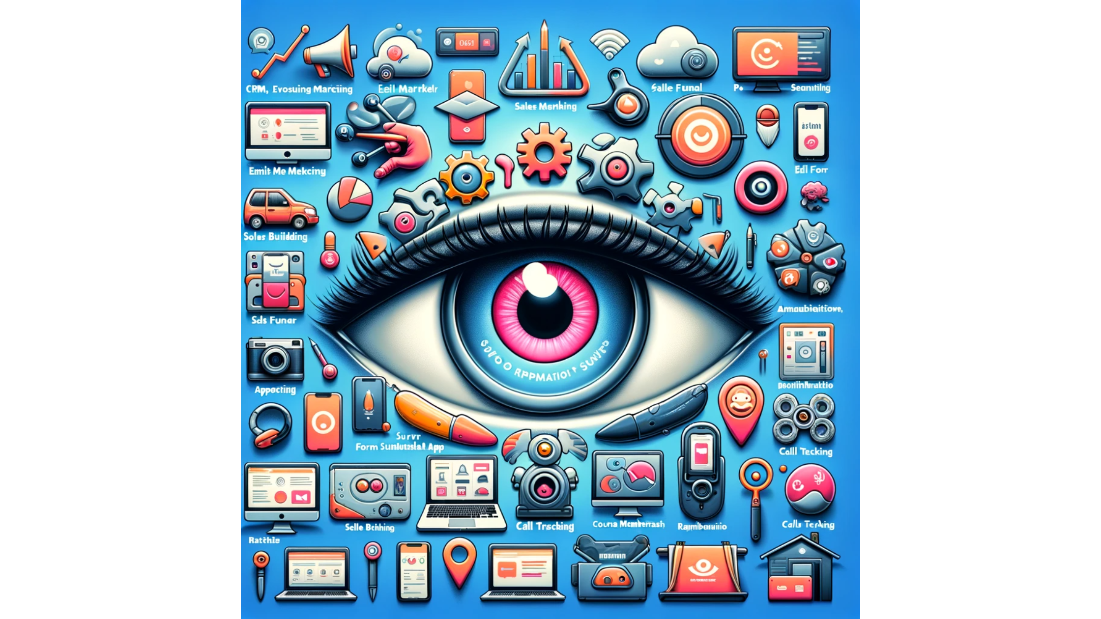 image of a human eye looking at what may be challanging to automate