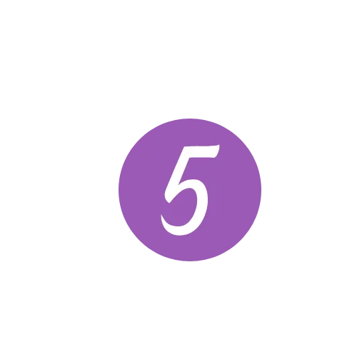 # 5 in a purple circle