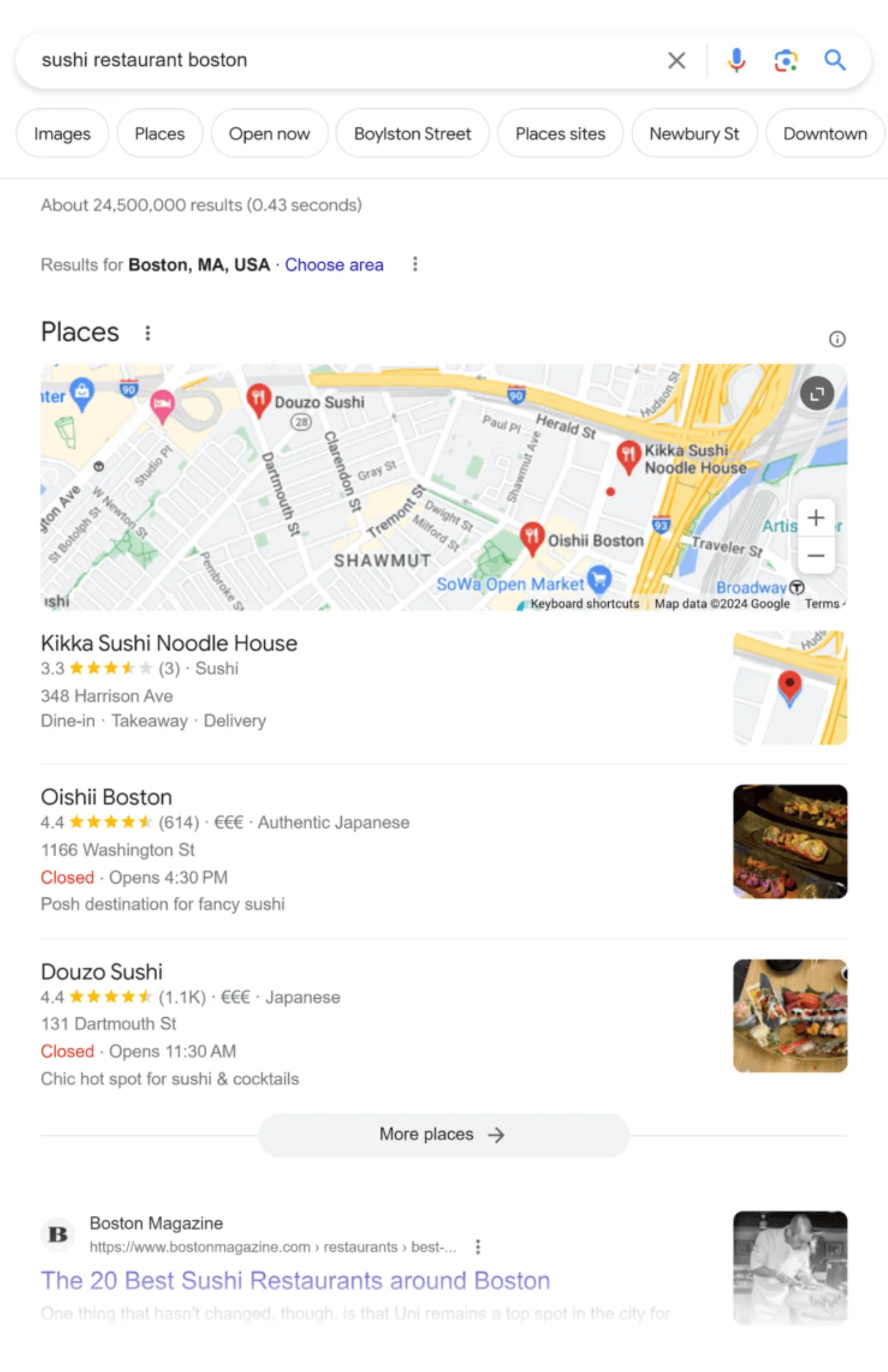 Google Business Profile screenshot to illustrate what a profile should look like