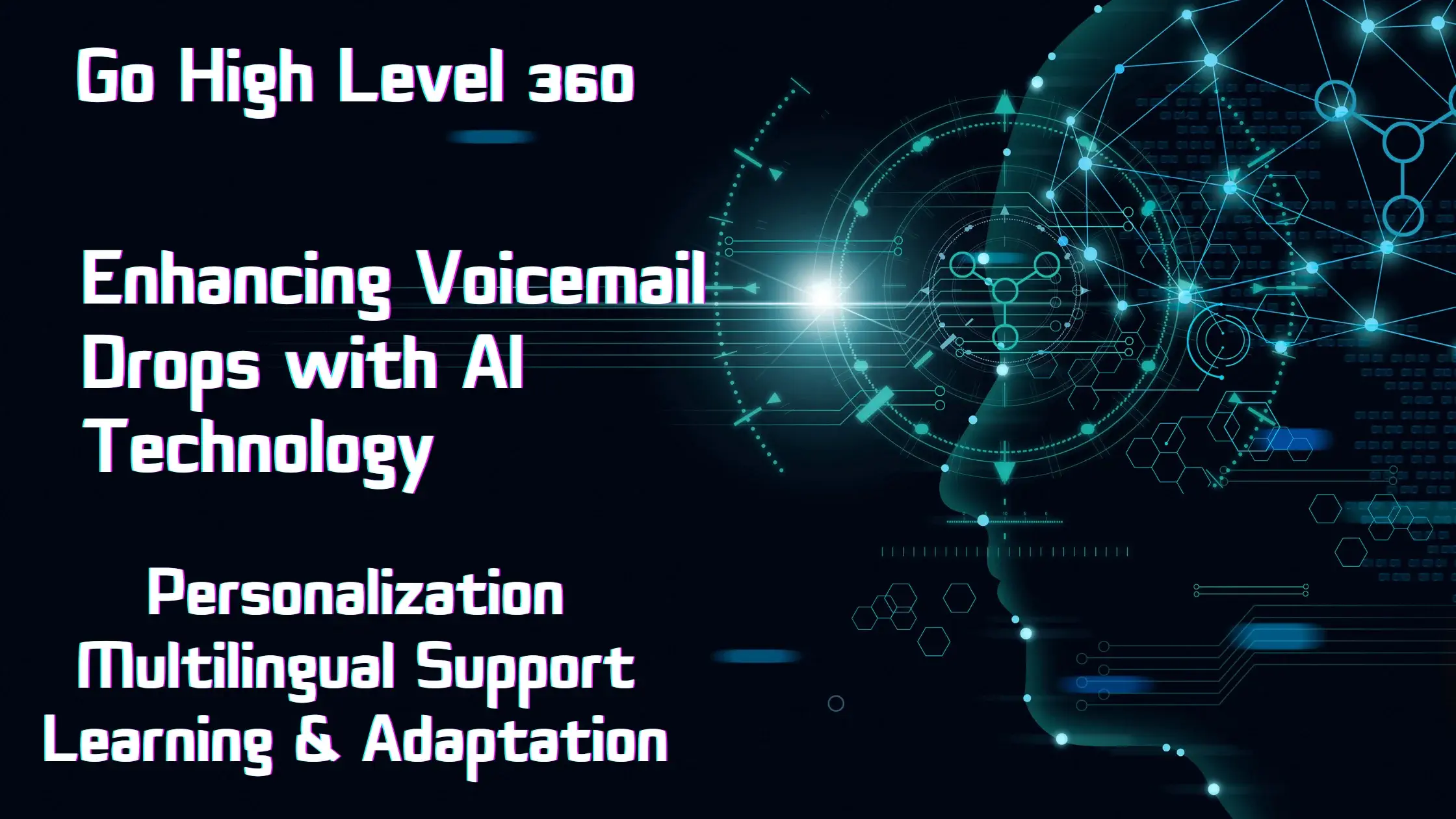 Infograph showing the 3 enhancements of AI with voicemail drops