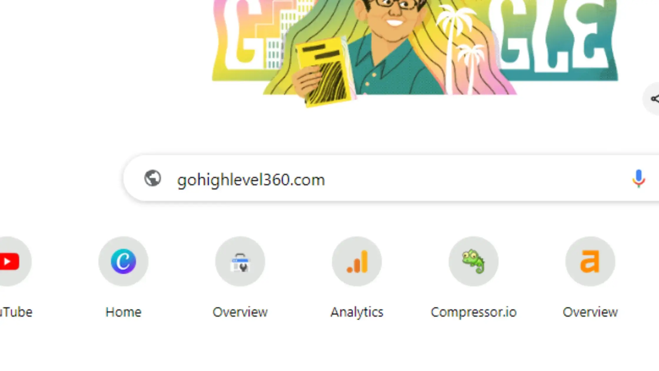 Google Search "gohighlevel360.com" screen shot image