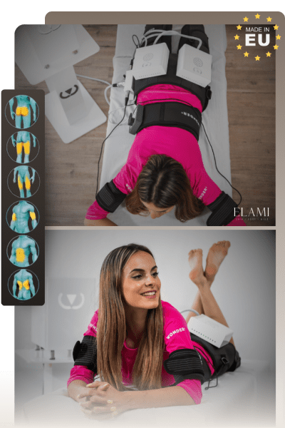 Modelka představující unikátní přístroj Wonder Axon pro tvarování postavy, budování svalů, redukci tuku a celulitidy v ELAMI Uherské Hradiště Modelka představující unikátní přístroj Wonder Axon pro tvarování postavy, budování svalů, redukci tuku a celulitidy v ELAMI Uherské Hradiště