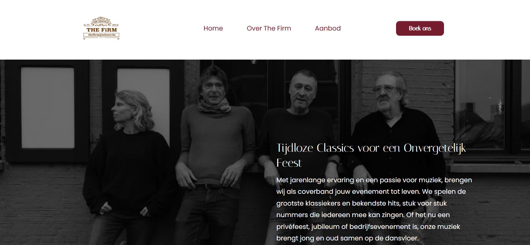 The Firm homepage screenshot