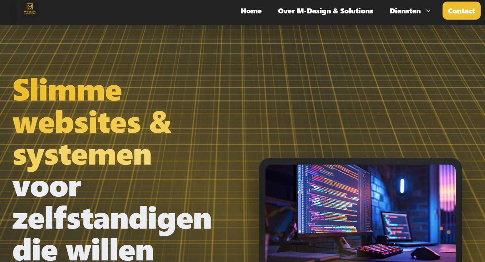 M-Design & Solutions homepage screenshot