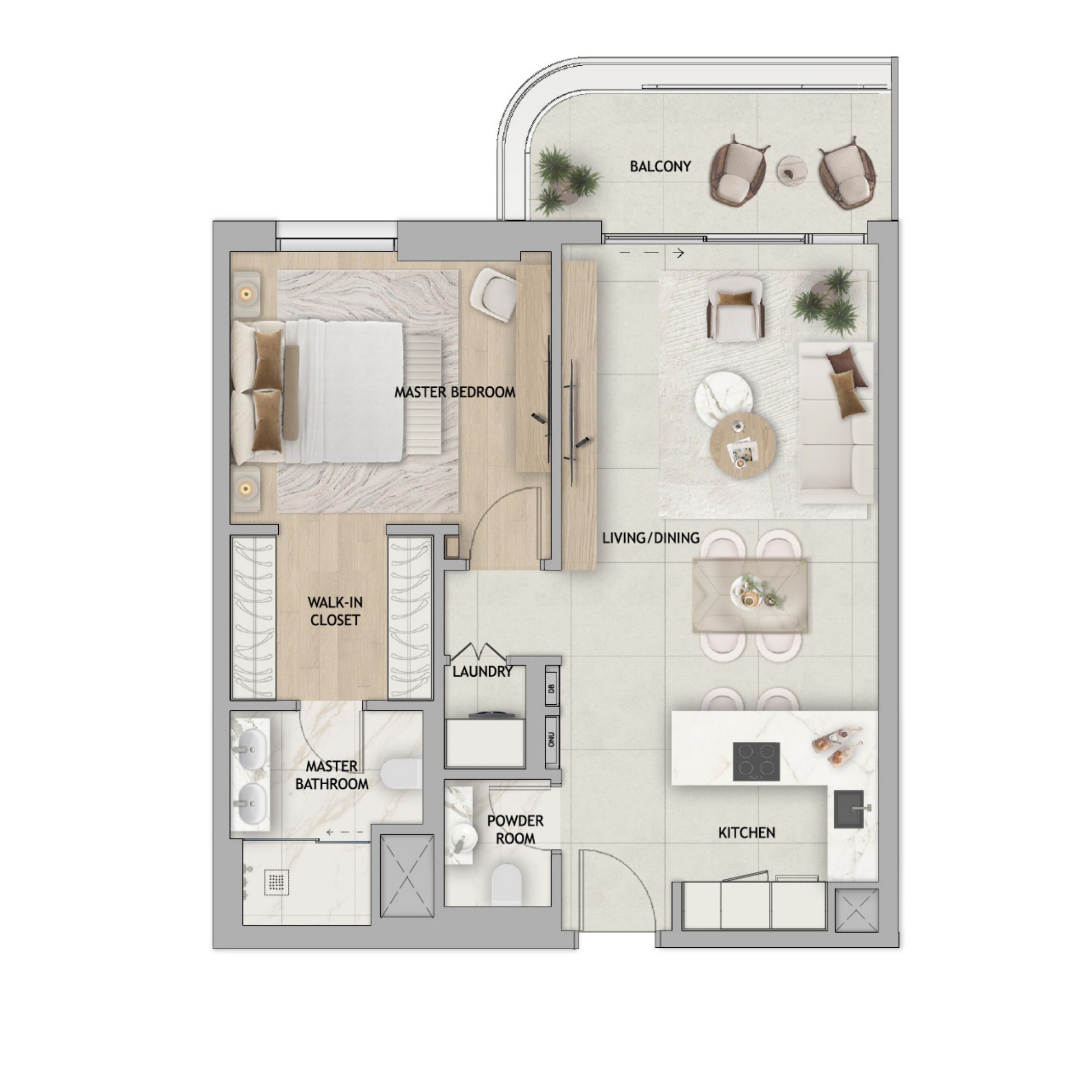 1-Bedroom Type B1