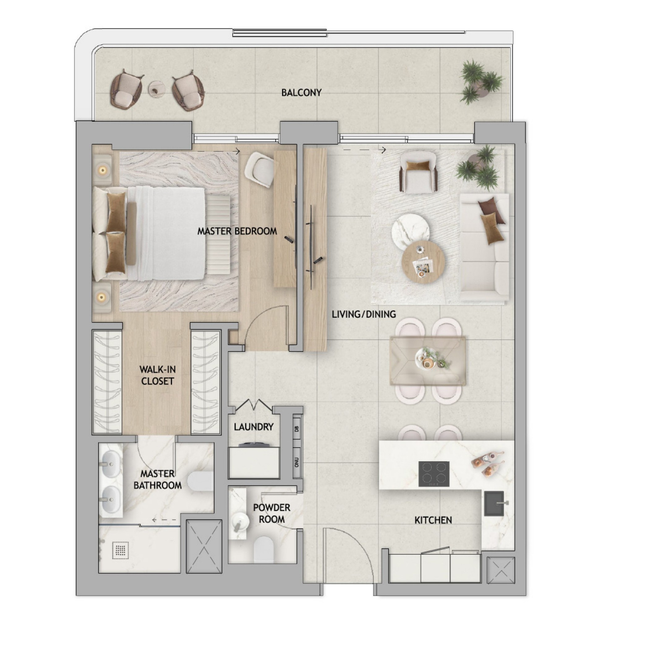 1-Bedroom Type B2
