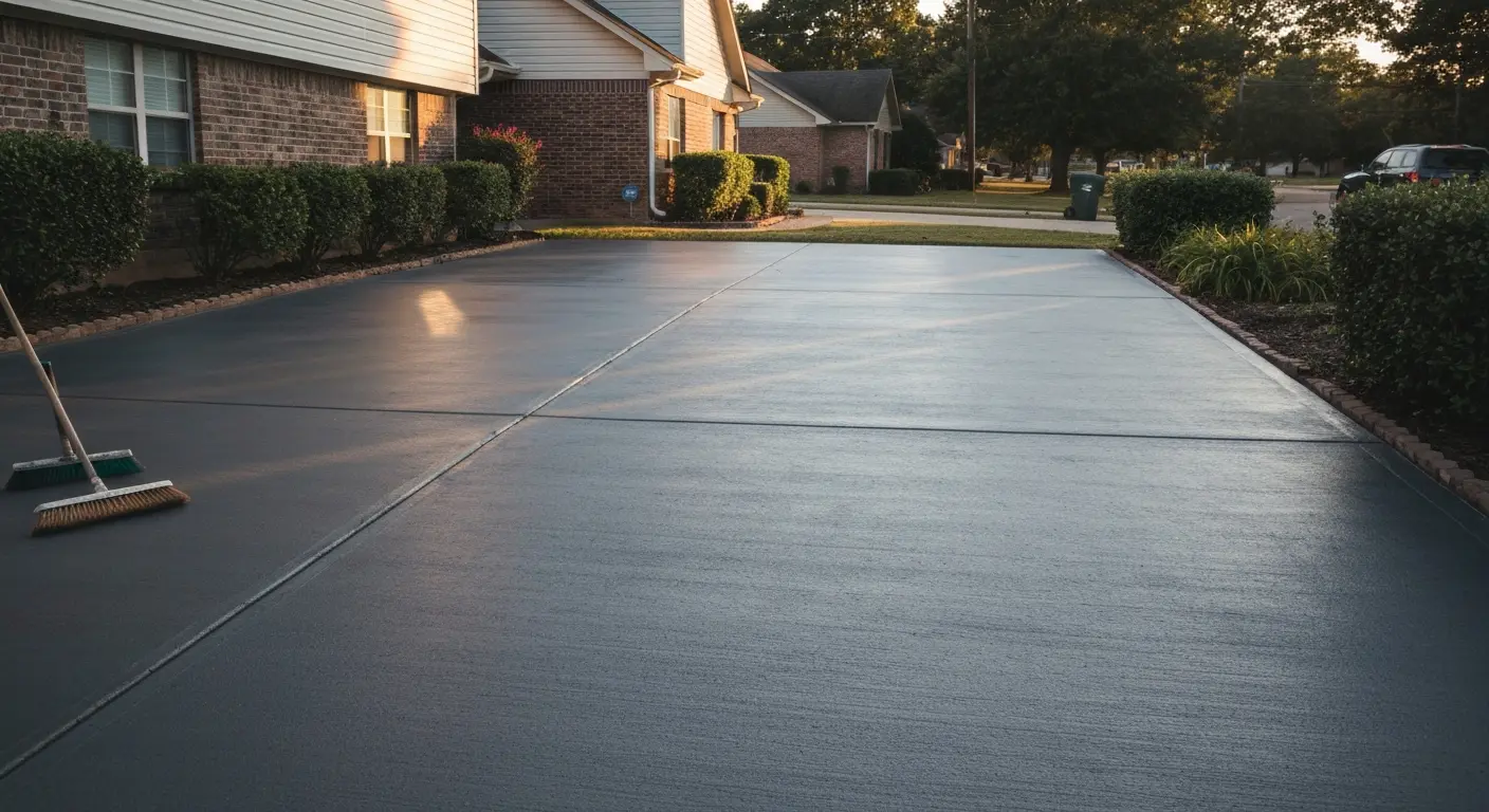 Concrete driveway project