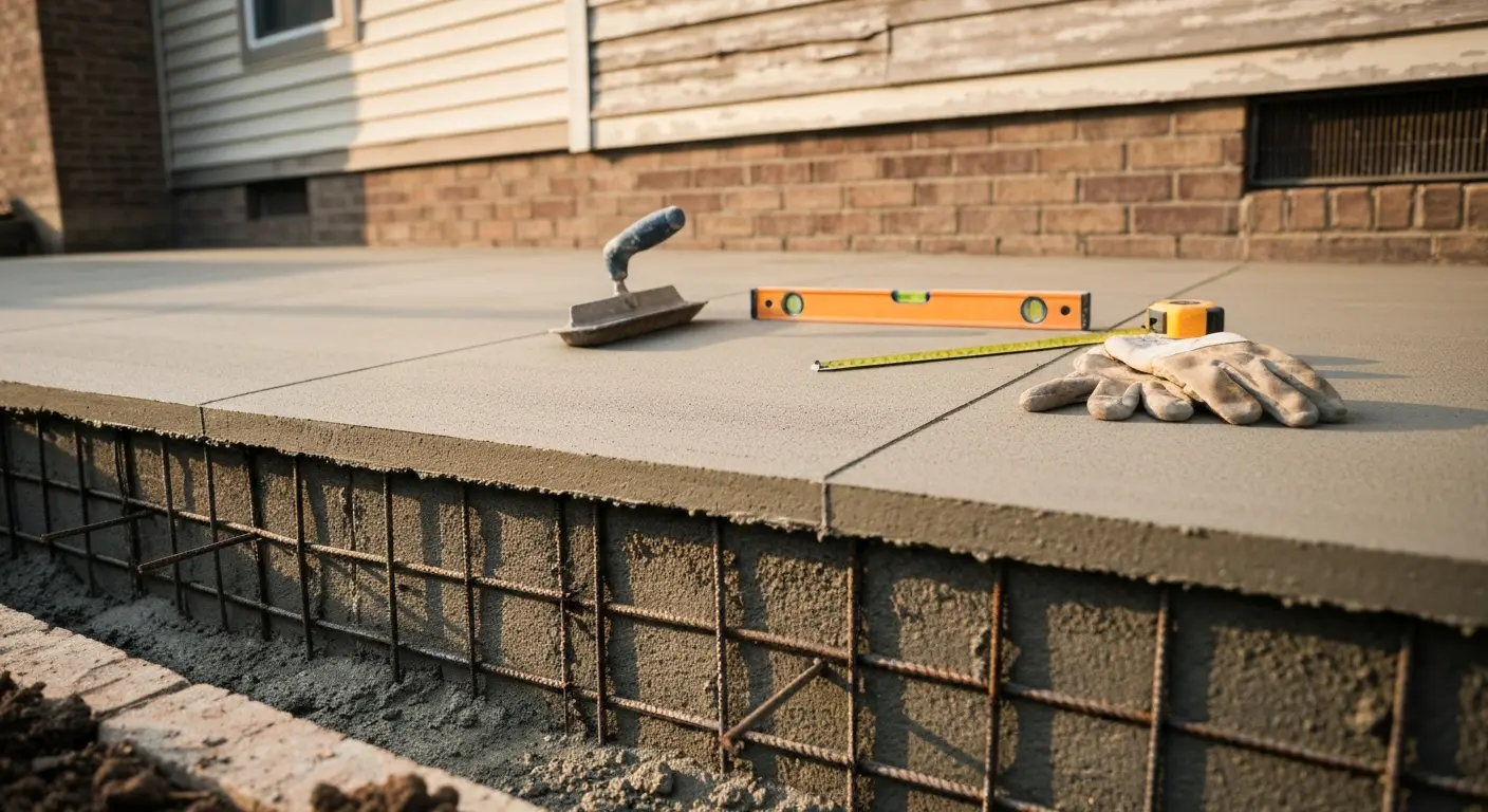 Foundation concrete work