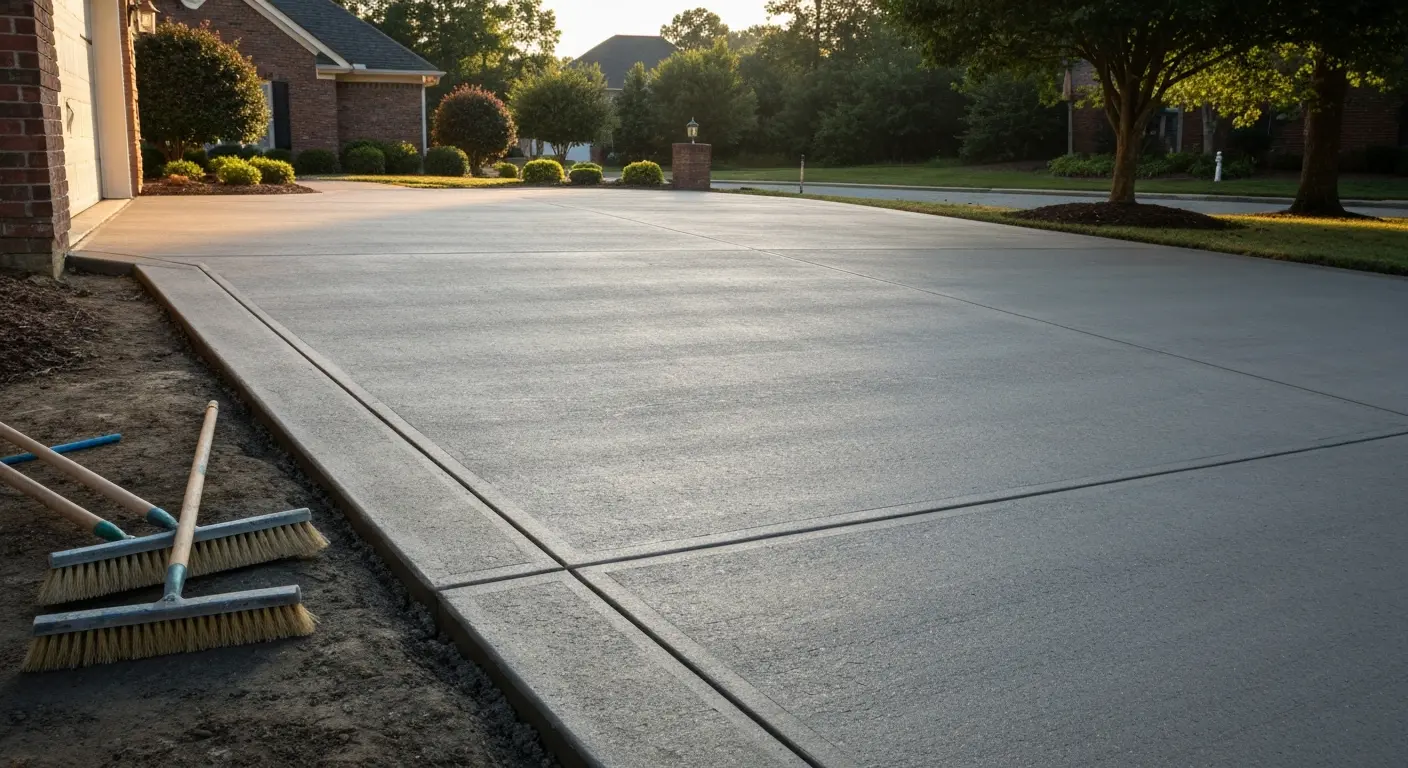 Concrete driveway project