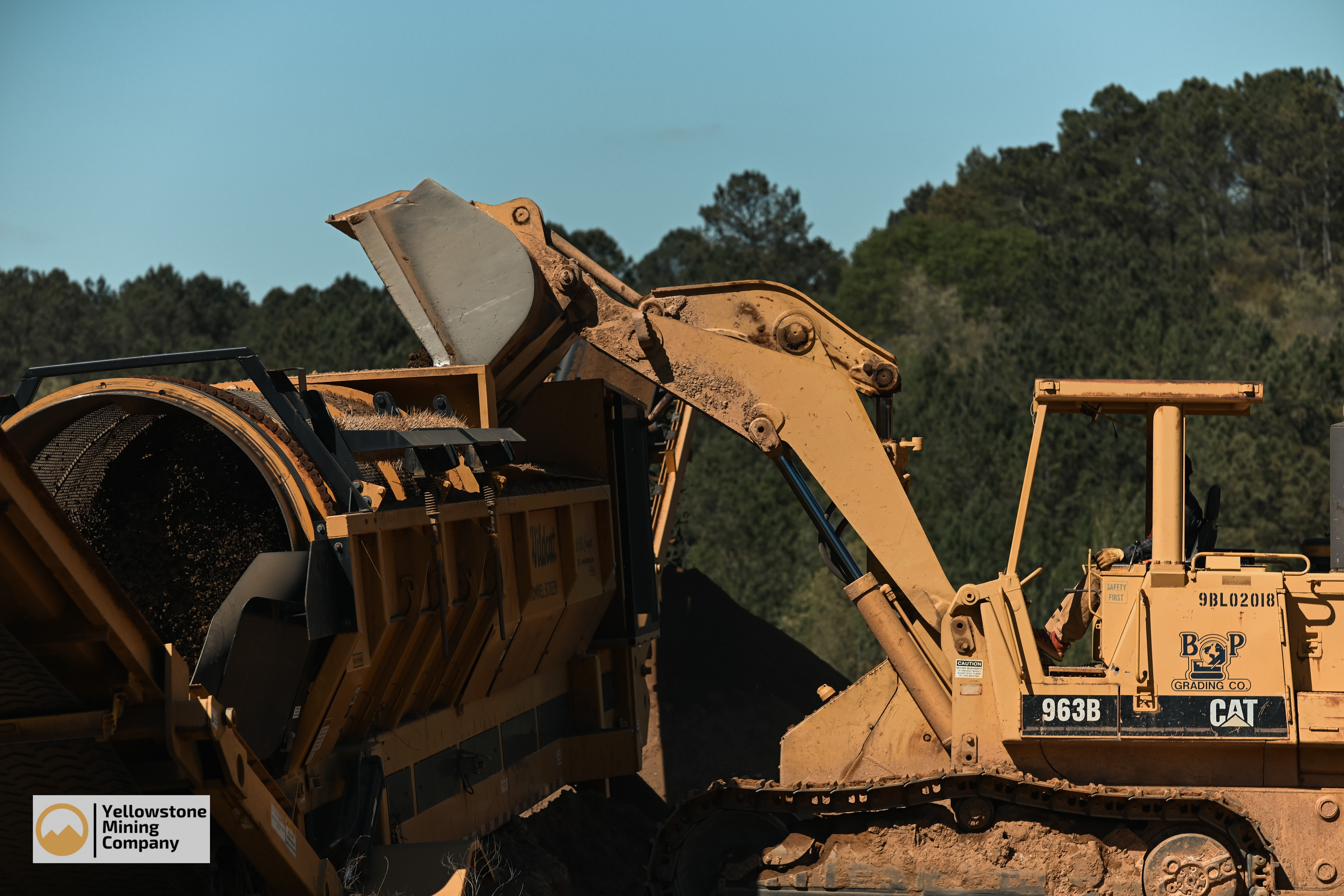 Screened topsoil professionally screened in large amounts