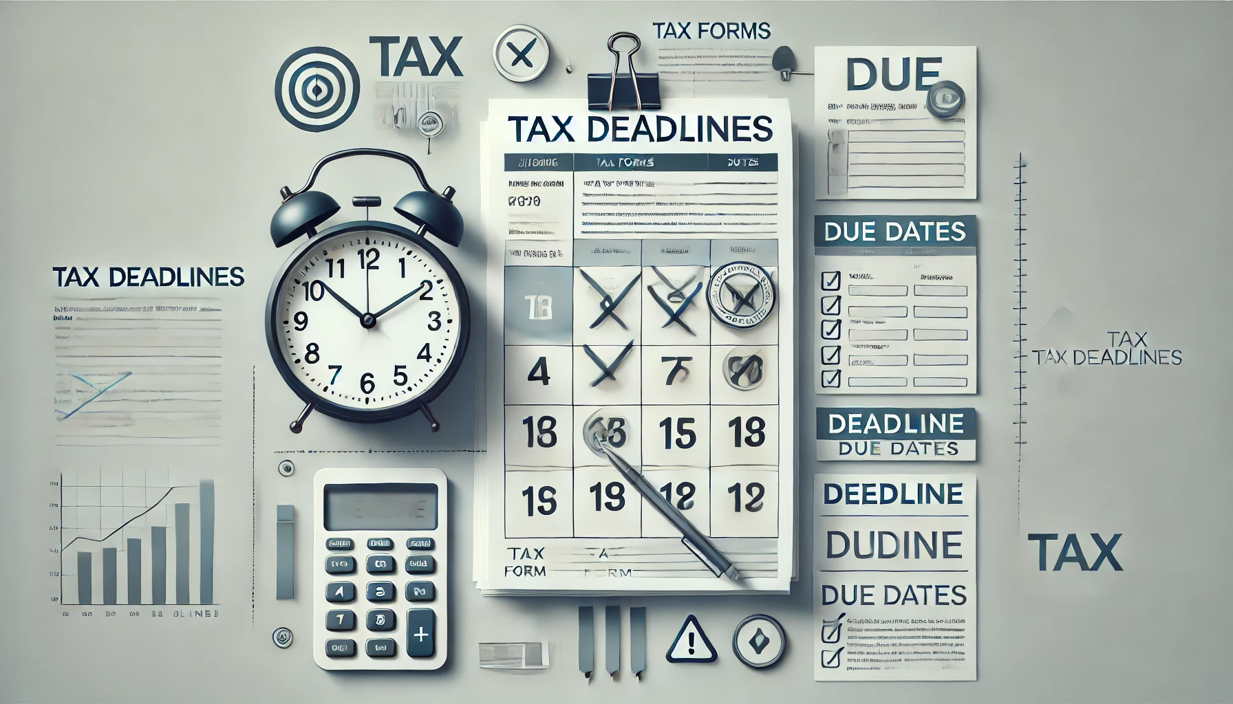 tax tips with clock