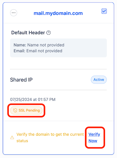 SSL Pending