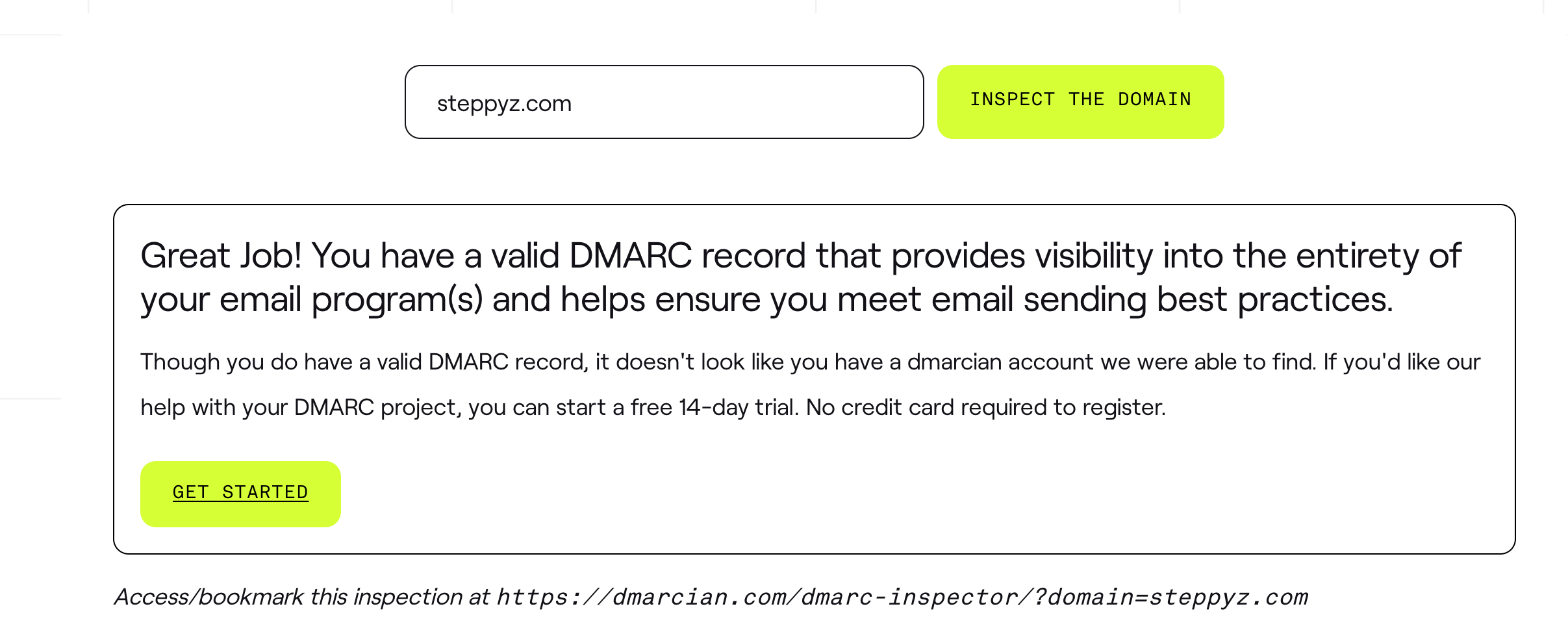 valid dmarc