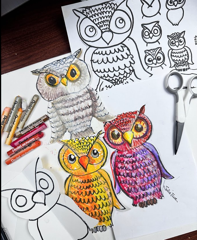 oil pastel owl for art lesson, owl template oil pastel owl for art lesson, owl template