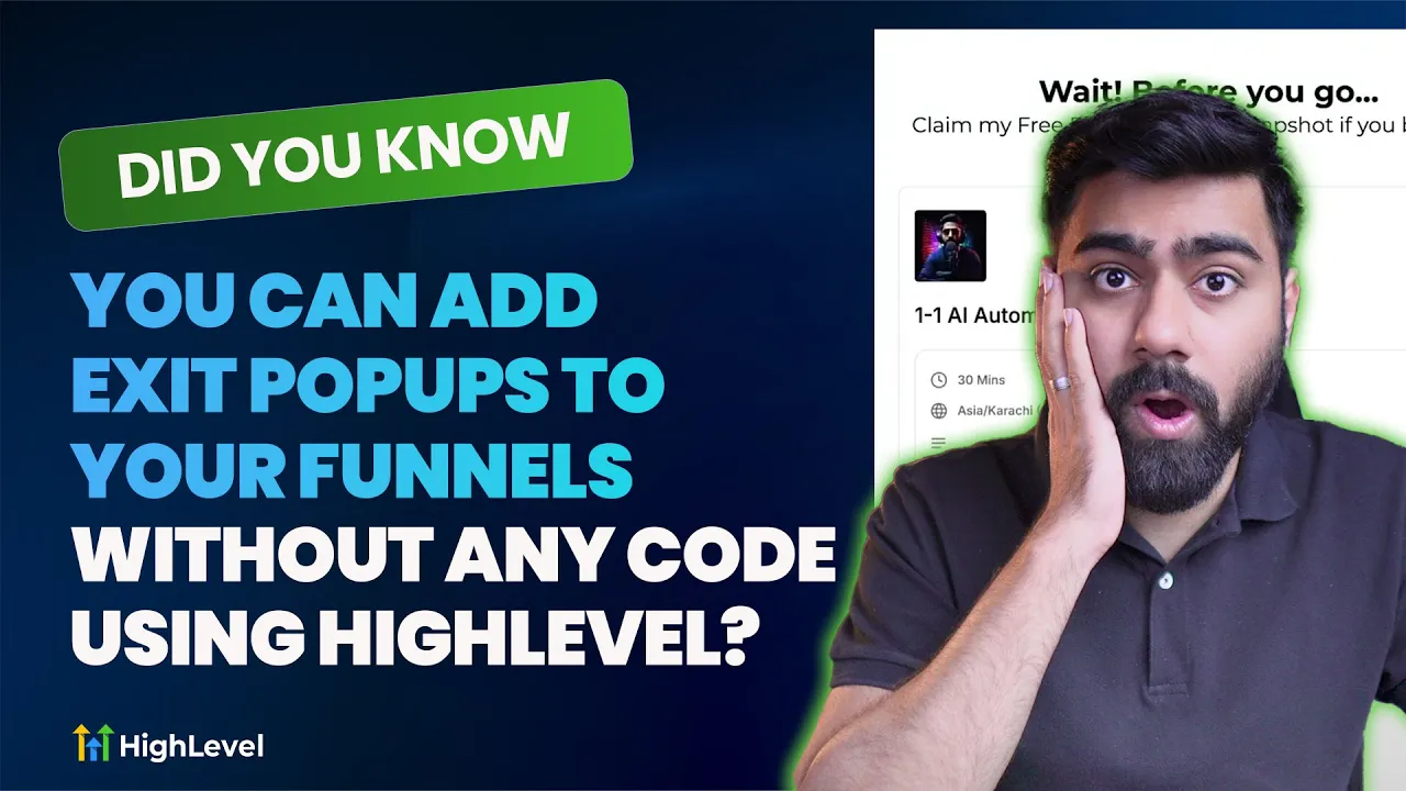 Did you know you can add exit popups to your funnels without any code