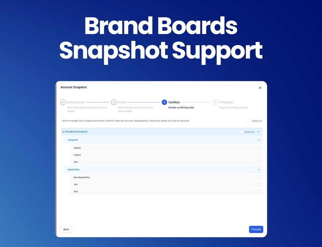 Brand Boards and Snapshot Support Brand Boards and Snapshot Support