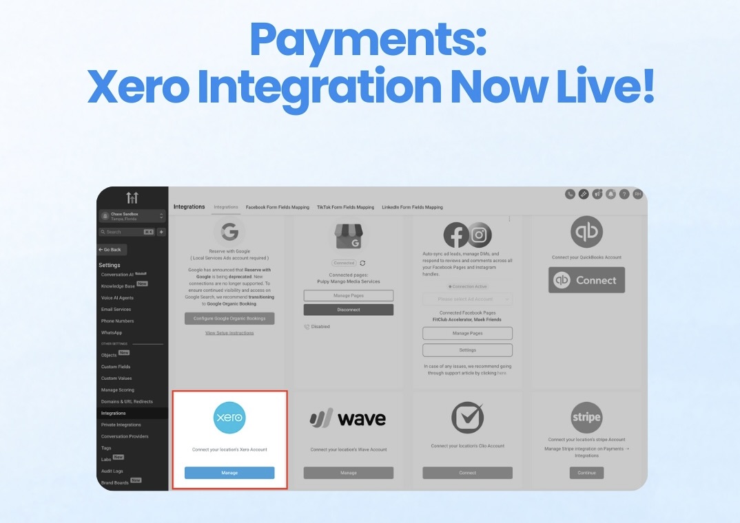 payments: xero integration now live payments: xero integration now live