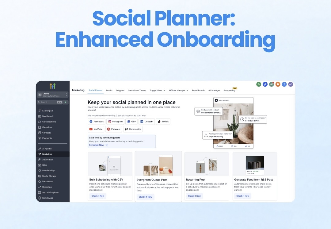 social planner: enhanced onboarding social planner: enhanced onboarding