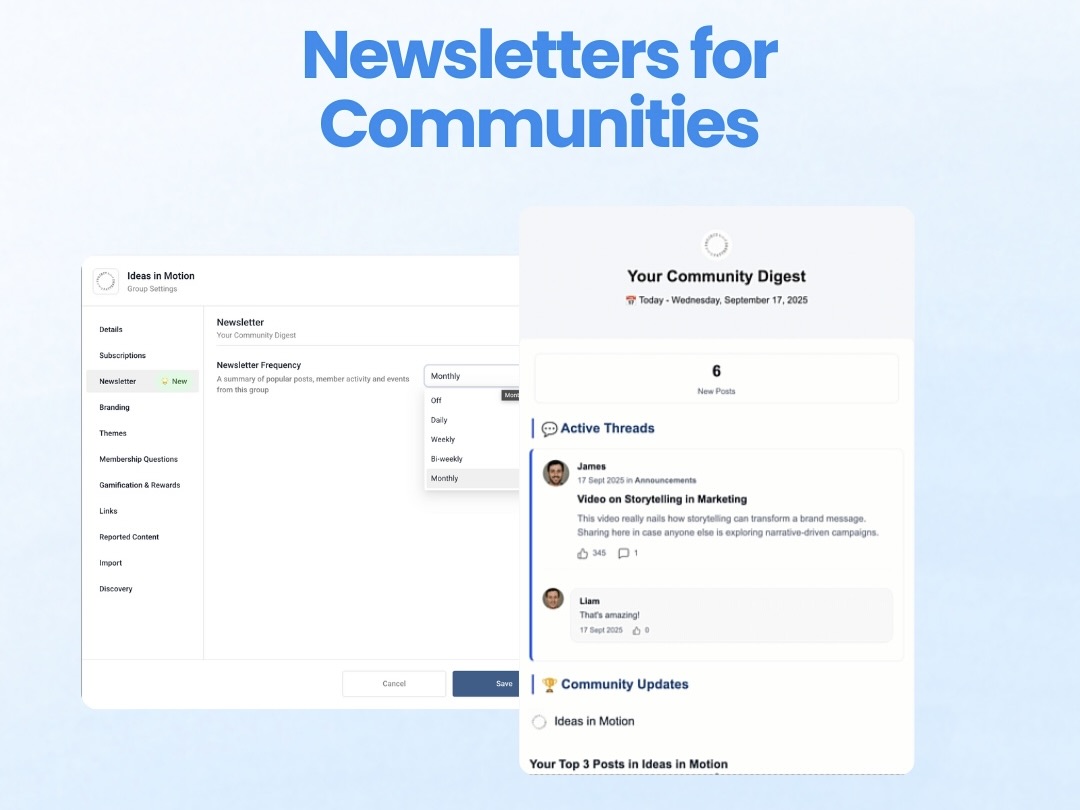 newsletters for communities
