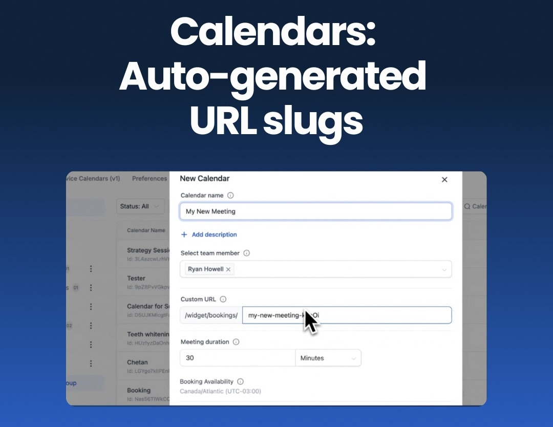 Auto-generated URL Slugs