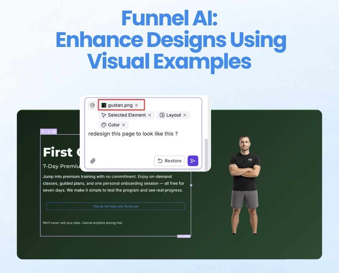 Funnel AI: Enhance Design Using Visual Examples
