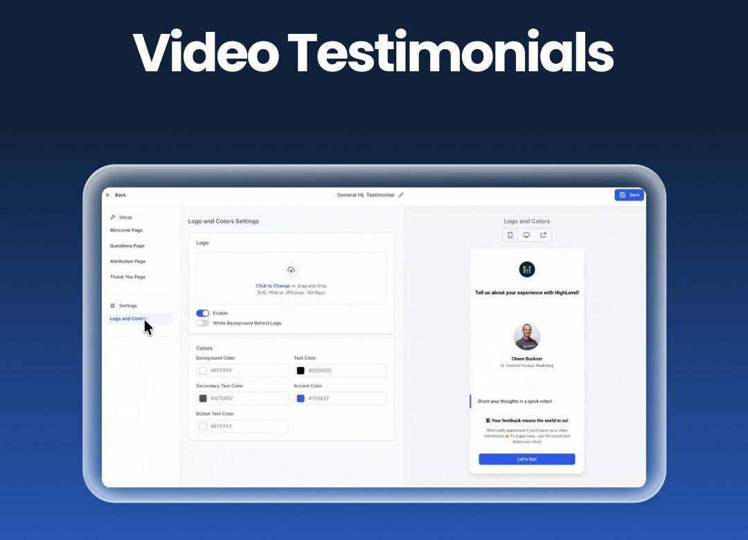Video Testimonials
