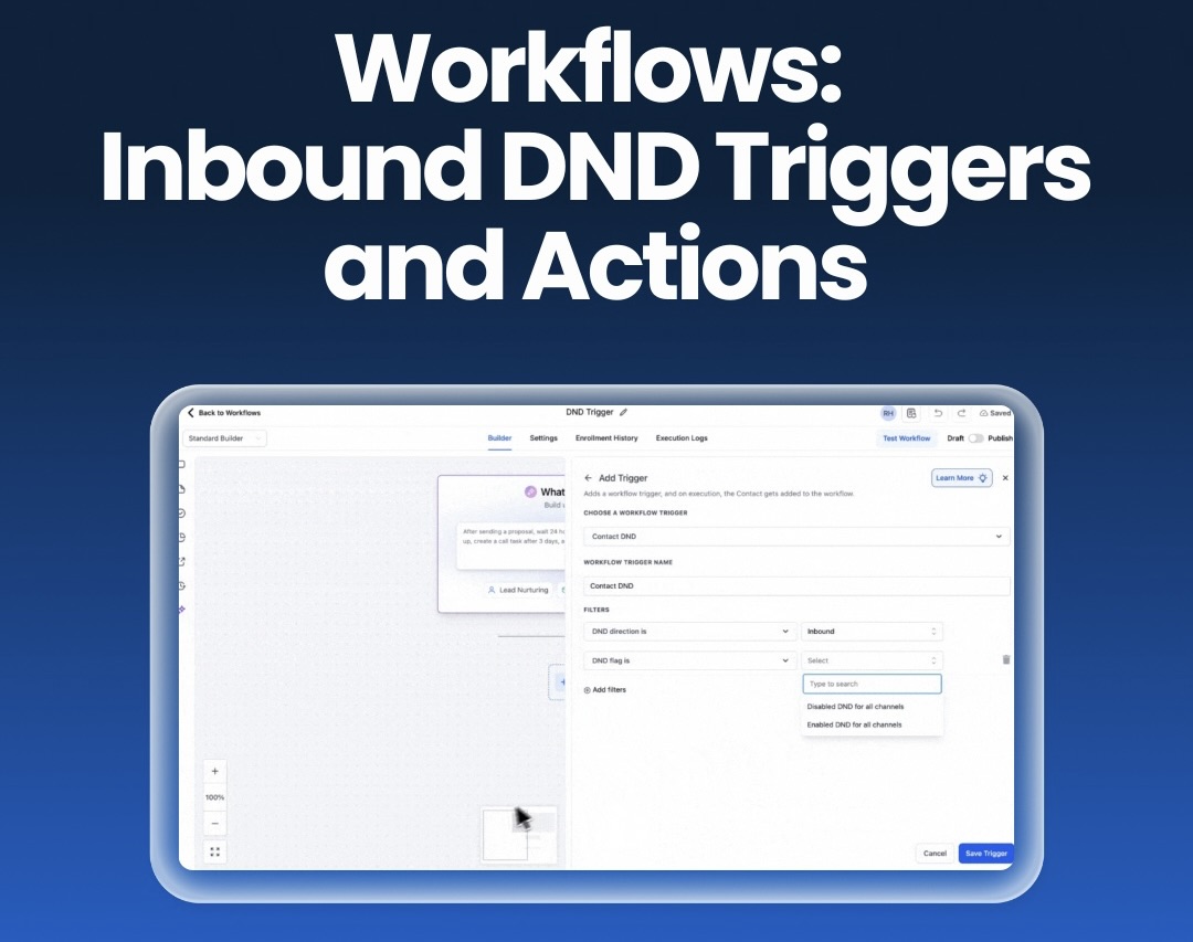 Workflows: Inbound DND Triggers and Actions Workflows: Inbound DND Triggers and Actions