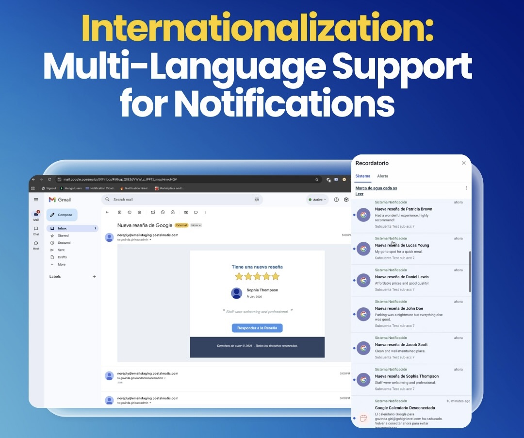 Internationalization: Multi-Language Support for Notifications Internationalization: Multi-Language Support for Notifications