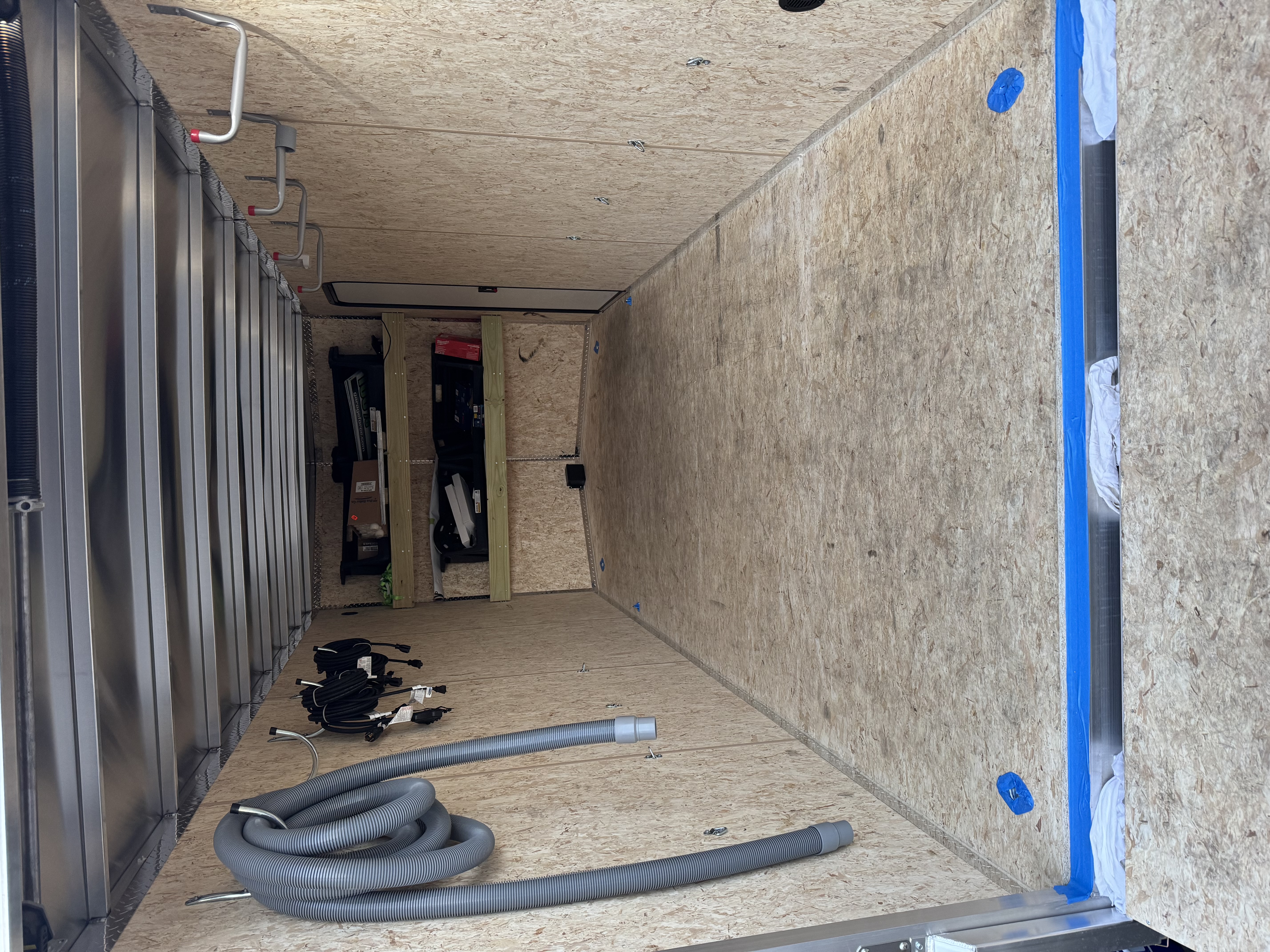 Work trailer before
