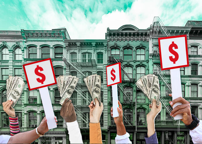 bidding war on a home for sale