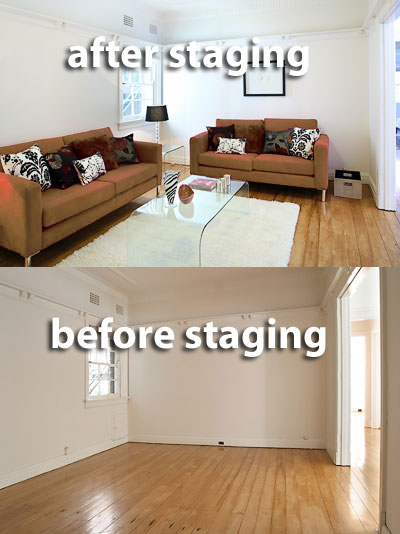 home staging before and after