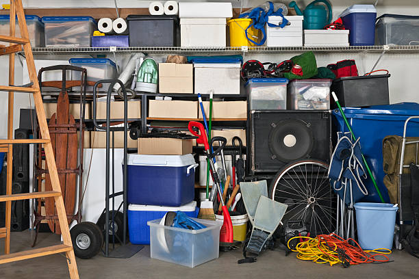 messy storage area