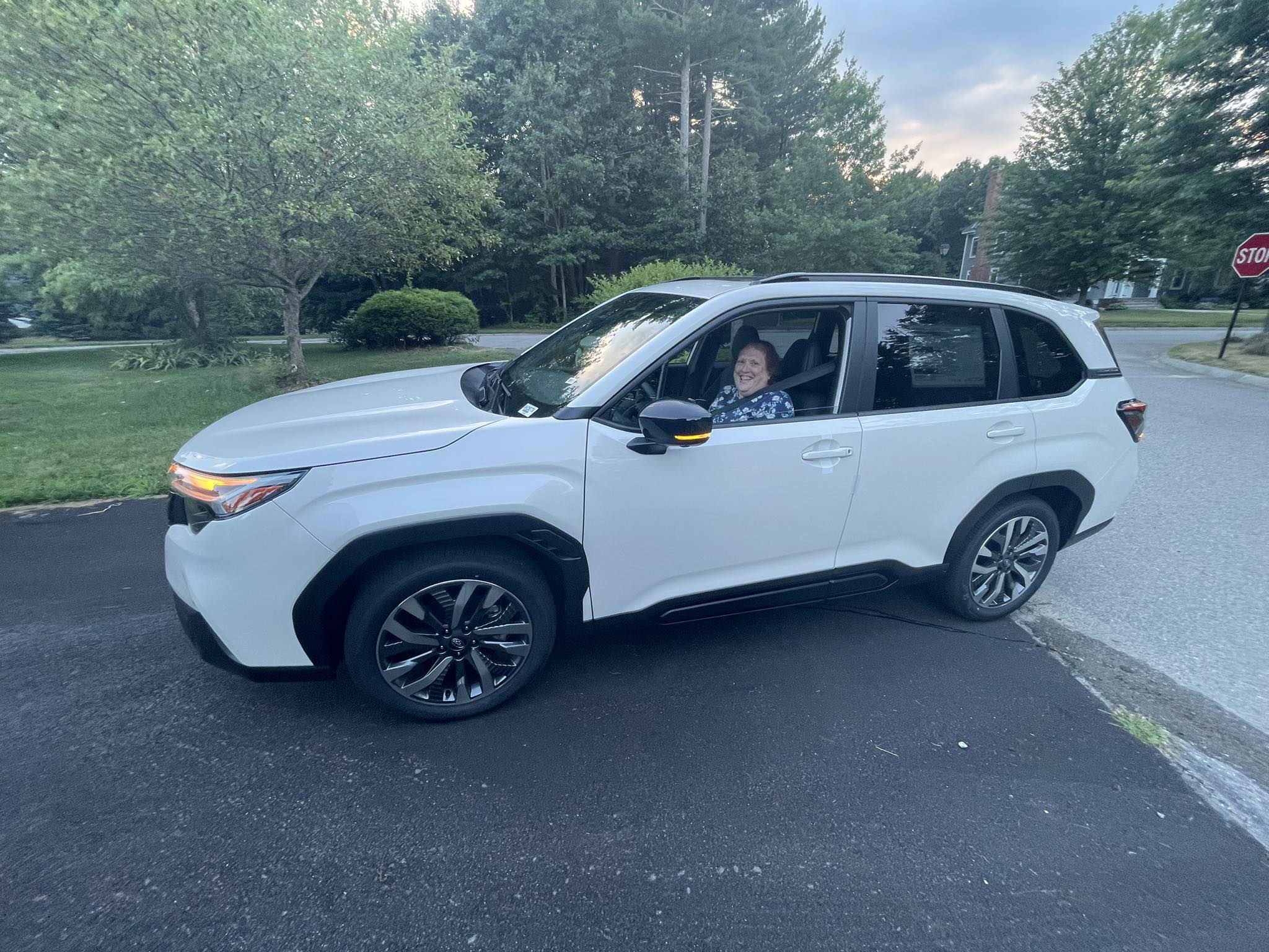 Sold Subaru — Margie picks up her new Subaru at AutoFair Subaru Haverhill