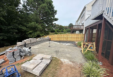 Hardscaping Contractor Durham NC – Completed Patio Project Close Up