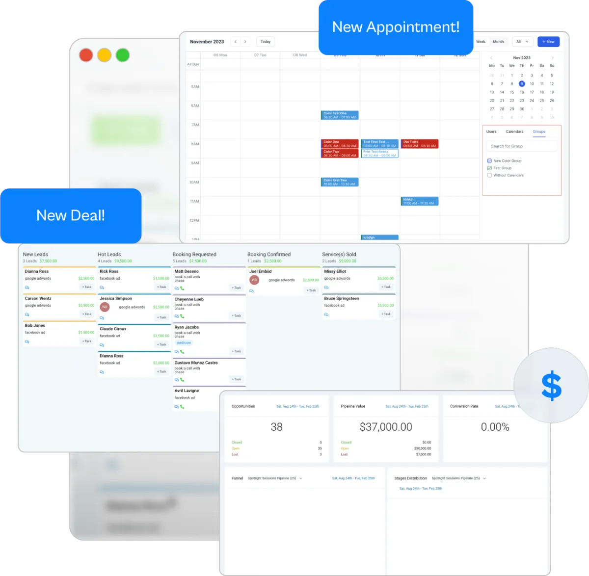 Automated booking and pipeline management